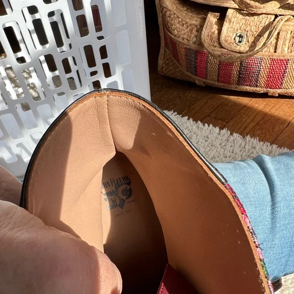 John Fluevog Black and Red Heels - Picture 4 of 9